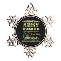 Proud Army Daughter Gift Metallic Star Ornament