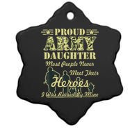 Proud Army Daughter Gift Ceramic Star Ornament