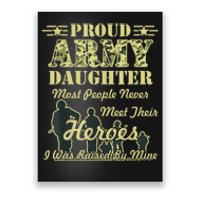 Proud Army Daughter Gift Poster