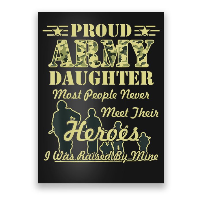 Proud Army Daughter Gift Poster