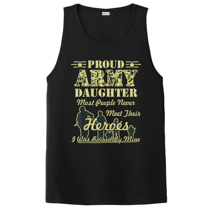 Proud Army Daughter Gift PosiCharge Competitor Tank