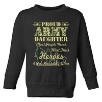 Proud Army Daughter Gift Toddler Sweatshirt