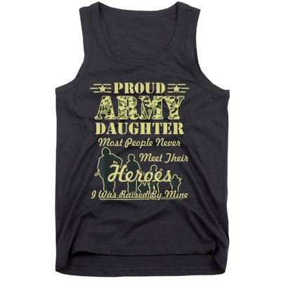 Proud Army Daughter Gift Tank Top