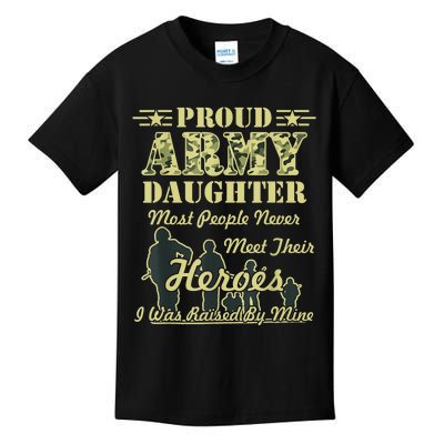 Proud Army Daughter Gift Kids T-Shirt