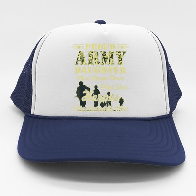 Proud Army Daughter Gift Trucker Hat