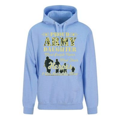 Proud Army Daughter Gift Unisex Surf Hoodie