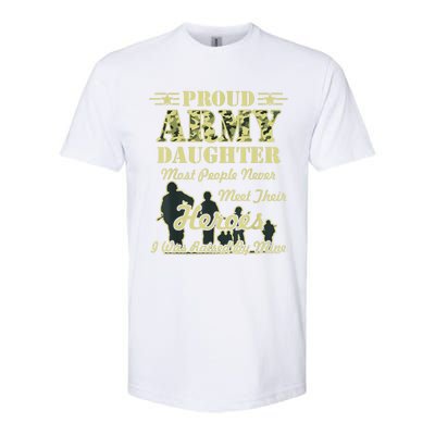 Proud Army Daughter Gift Softstyle CVC T-Shirt