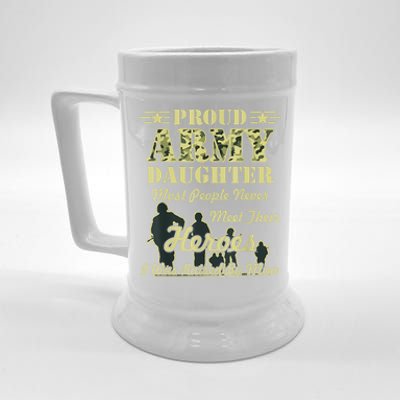 Proud Army Daughter Gift Beer Stein