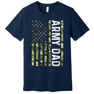 Proud Army Dad United States Usa Flag For FatherS Day Premium T-Shirt