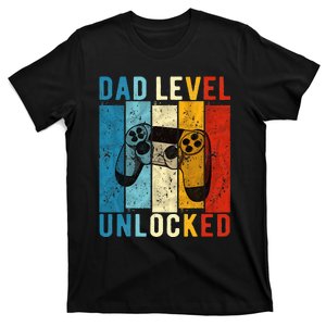 Pregnancy Announcement Dad Level Unlocked New Daddy Father T-Shirt