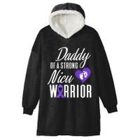 Prematurity Awareness Daddy Nicu Warrior Preemie Dad Hooded Wearable Blanket