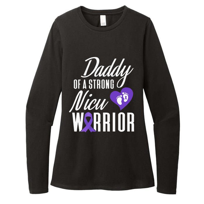 Prematurity Awareness Daddy Nicu Warrior Preemie Dad Womens CVC Long Sleeve Shirt