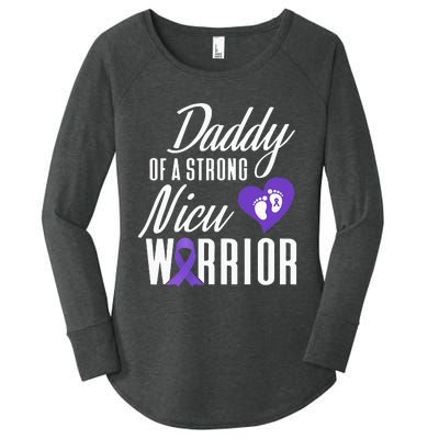 Prematurity Awareness Daddy Nicu Warrior Preemie Dad Women's Perfect Tri Tunic Long Sleeve Shirt