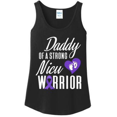 Prematurity Awareness Daddy Nicu Warrior Preemie Dad Ladies Essential Tank