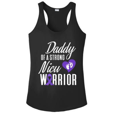 Prematurity Awareness Daddy Nicu Warrior Preemie Dad Ladies PosiCharge Competitor Racerback Tank