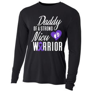 Prematurity Awareness Daddy Nicu Warrior Preemie Dad Cooling Performance Long Sleeve Crew