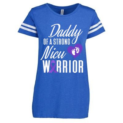 Prematurity Awareness Daddy Nicu Warrior Preemie Dad Enza Ladies Jersey Football T-Shirt