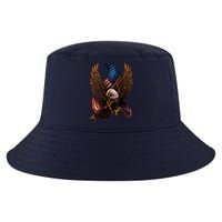 Patriotic American Design With Eagle And Flag Cool Comfort Performance Bucket Hat