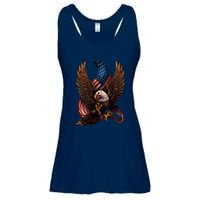 Patriotic American Design With Eagle And Flag Ladies Essential Flowy Tank