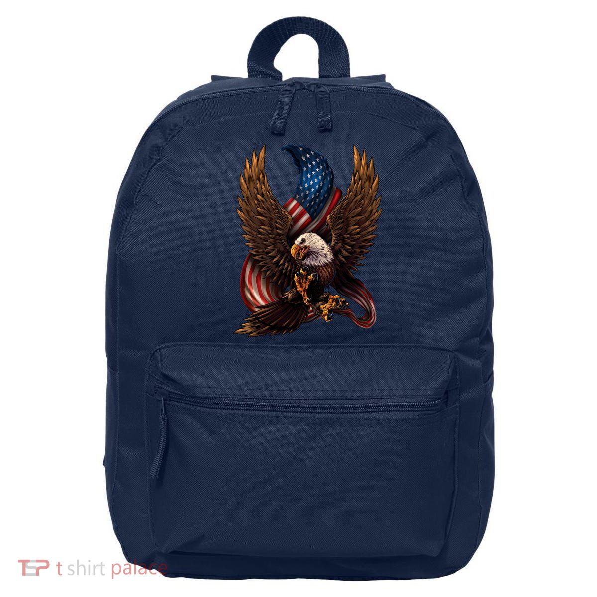 Patriotic American Design With Eagle And Flag 16 in Basic Backpack