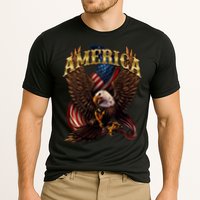 Patriotic America Design With Eagle And American Flag Cooling Performance Crew T-Shirt
