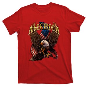 Patriotic America Design With Eagle And American Flag T-Shirt