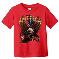 Patriotic America Design With Eagle And American Flag Toddler T-Shirt