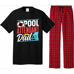 Pool Attendant Dad Rescuer Swimming Attendants Father Daddy Great Gift Pajama Set