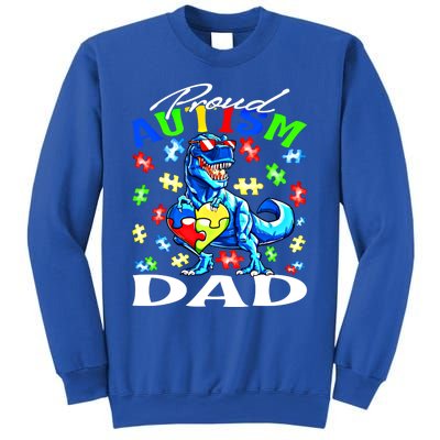 Proud Autism Dad Dinosaur Autism Awareness Gift Sweatshirt