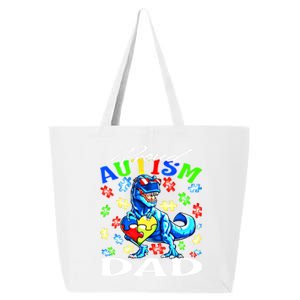 Proud Autism Dad Dinosaur Autism Awareness Gift 25L Jumbo Tote