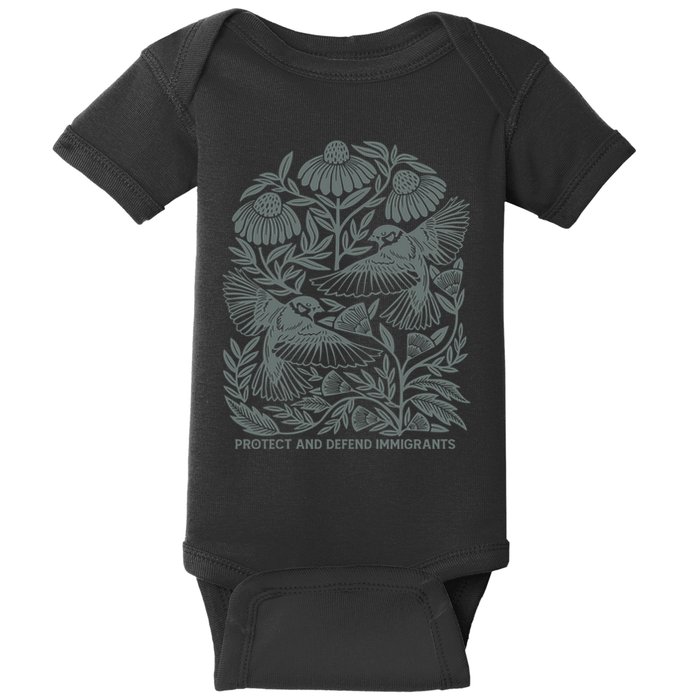 Protect And Defend Immigrants Baby Bodysuit