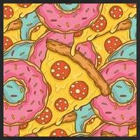Pizza And Donuts Fast Food Cool Comfort Performance Bucket Hat