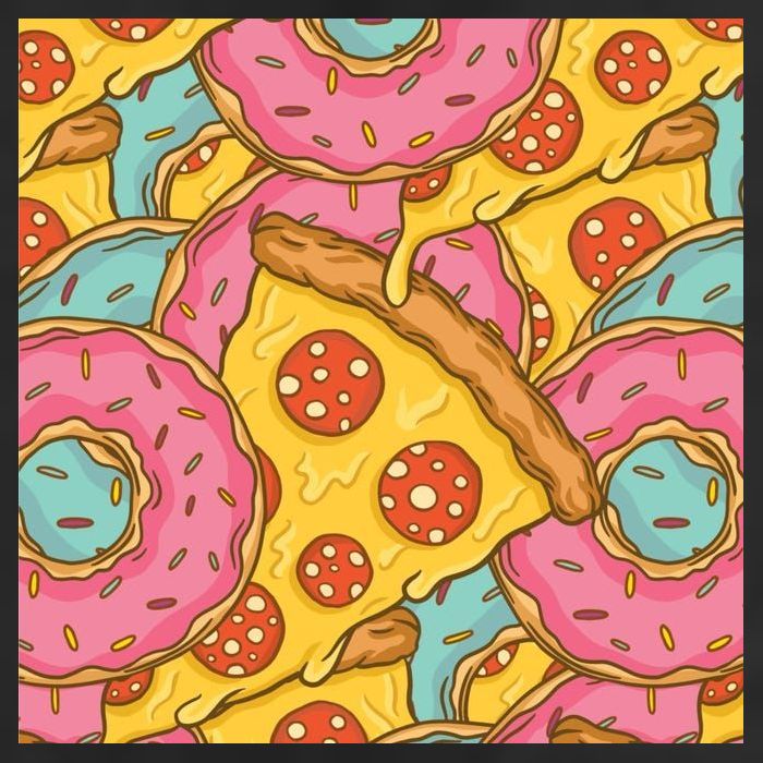 Pizza And Donuts Fast Food Cool Comfort Performance Bucket Hat