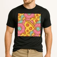 Pizza And Donuts Fast Food Cooling Performance Crew T-Shirt