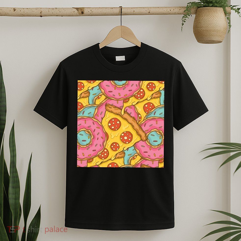 Pizza And Donuts Fast Food T-Shirt