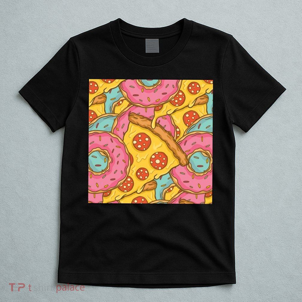 Pizza And Donuts Fast Food T-Shirt