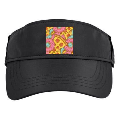 Pizza And Donuts Fast Food Adult Drive Performance Visor