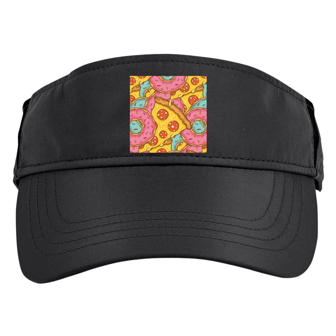 Pizza And Donuts Fast Food Adult Drive Performance Visor
