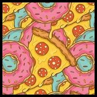 Pizza And Donuts Fast Food Premium T-Shirt