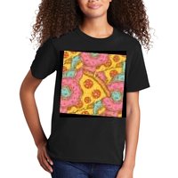 Pizza And Donuts Fast Food Kids T-Shirt