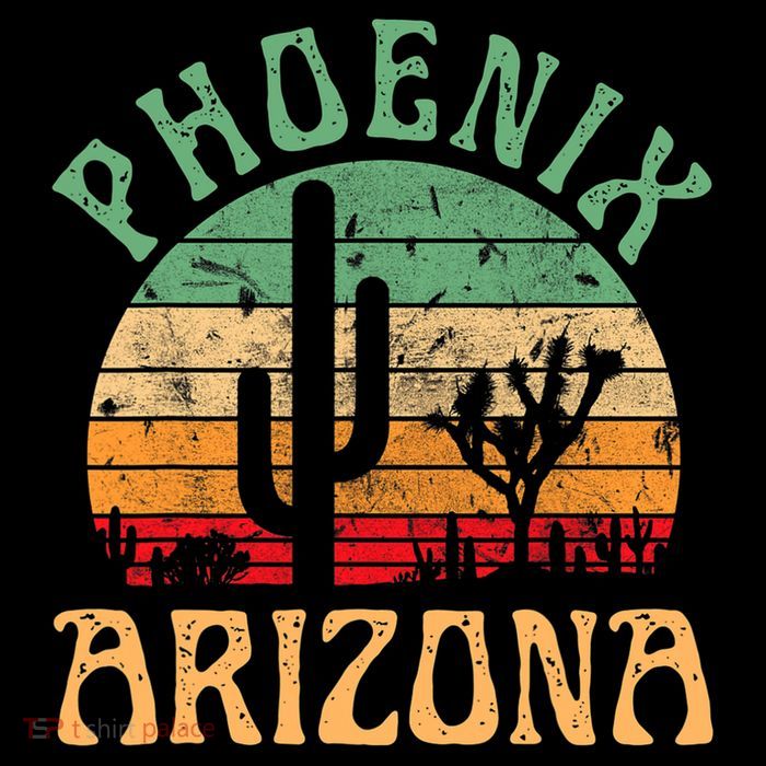 Phoenix Arizona Desert Cactus Retro Sunset Outdoors Retro Impact Tech Backpack