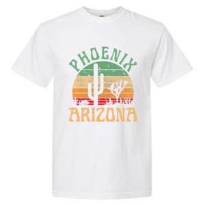 Phoenix Arizona Desert Cactus Retro Sunset Outdoors Retro Garment-Dyed Heavyweight T-Shirt