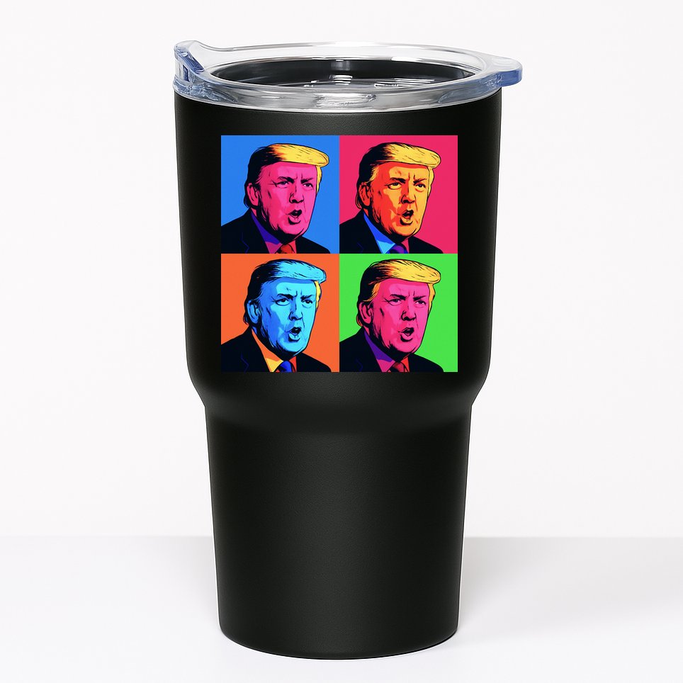 Pop Art Donald Trump Retro Tumbler