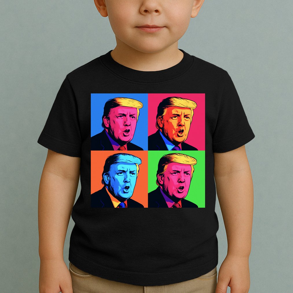 Pop Art Donald Trump Retro Toddler T-Shirt