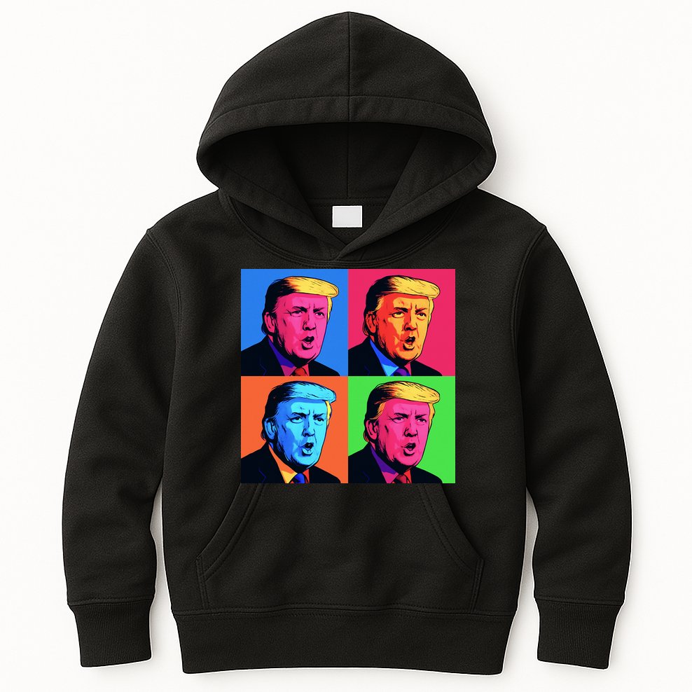 Pop Art Donald Trump Retro Kids Hoodie