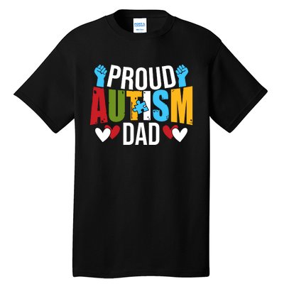 Proud Autism Dad T V4 Tall T-Shirt