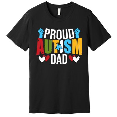 Proud Autism Dad T V4 Premium T-Shirt