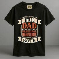 Principal Assistant Dad And Job Principal Assistant Father Gift Garment-Dyed Heavyweight T-Shirt