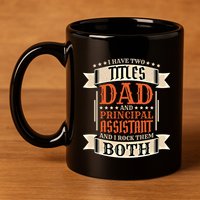 Principal Assistant Dad And Job Principal Assistant Father Gift 11oz C Handle Ceramic Mug