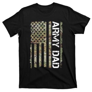 Proud Army Dad United States Usa Flag Gift For FatherS Day T-Shirt